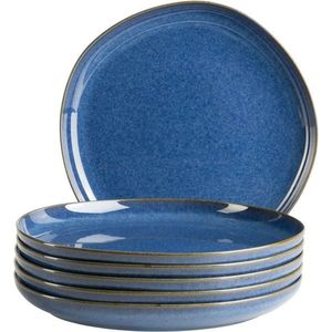Mäser Sada mělkých tanierov Cordelia Royal Blue 27cm, 6 ks vyobraziť