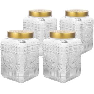Altom Sada sklenených dóz so zlatým vekom Daisy2, 2 l, 4 ks, 2, 2 l vyobraziť