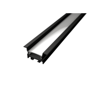 LED Solution Vstavaný profil pre LED pásiky V25 čierny Vyberte variantu a dĺžku: Profil bez difúzora 1m LP316B-1M vyobraziť