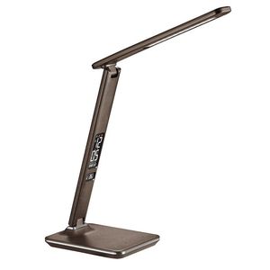 Solight LED stolová lampa 9W s displejom hnedá - VYSTAVENÝ VZOROK BEZ OBALU VYP315 vyobraziť