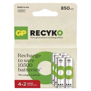 EMOS Nabíjacia batéria GP ReCyko 850 AAA (HR03), 6ks B25186 vyobraziť