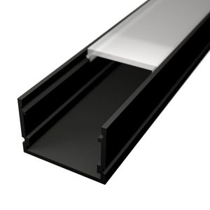 LED Solution Nástenný profil pre LED pásiky N2 čierny Vyberte variantu a dĺžku: Profil bez difúzora 1m LP107B-1M vyobraziť