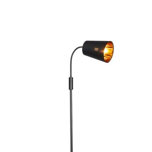 Moderná stojaca lampa čierna - Carmen vyobraziť