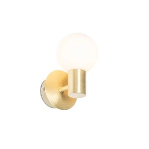 Moderná nástenná lampa zlatá IP44 - Cederic Up vyobraziť
