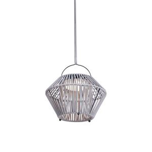 Bohemian stolná lampa sivá vrátane LED 3-stupňové stmievanie IP54 solárne nabíjanie - Duco vyobraziť