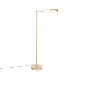 Stojaca lampa mosadz vrátane LED s dotykovým stmievačom - Notia vyobraziť
