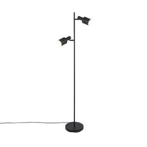 Moderná stojaca lampa čierna 2-svetlo - Stijn vyobraziť