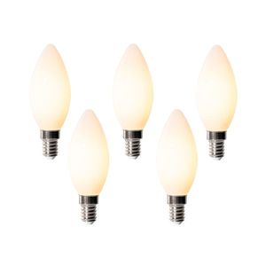 Sada 5 stmievateľných LED žiaroviek E14 B35 Opál 4W 400 lm 2200K vyobraziť