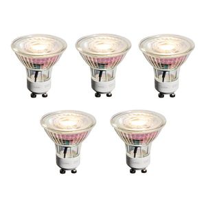 Sada 5 stmievateľných LED žiaroviek GU10 50 mm číra 4, 9 W 450 lm 2700 K vyobraziť