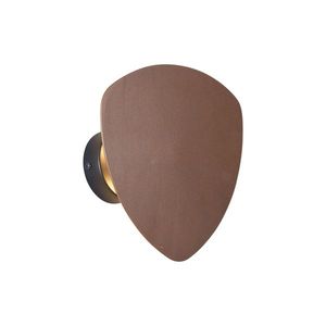 Dizajnové nástenné svietidlo bronzové organické 20 cm 2-svetlá - Pulley vyobraziť