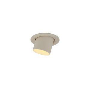 Moderné zabudované bodové svetlo béžové GU10 50 mm okrúhle výkyvné - Installa vyobraziť