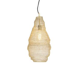 Orientálna závesná lampa zlatá - Nidum Rombo vyobraziť