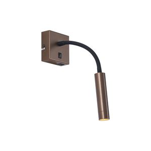 Moderné nástenné svietidlo bronzové s USB-C - Gosna vyobraziť