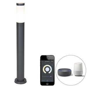 Inteligentný vonkajší lampáš antracit 80 cm vrátane Wifi P45 - Rox vyobraziť