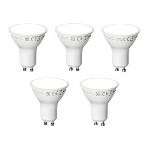 Sada 5 inteligentných LED žiaroviek GU10 biela 7W 700 lm 3000K vyobraziť