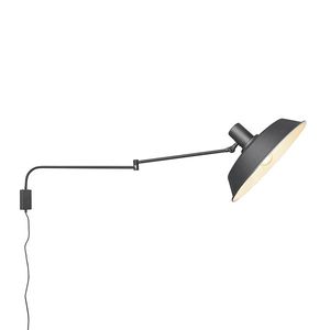 Nástenná lampa čierna nastaviteľná so spínačom - Danielle vyobraziť