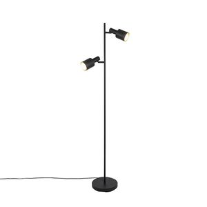 Inteligentná stojaca lampa čierna vrátane 2 WiFi A60 - Stijn vyobraziť
