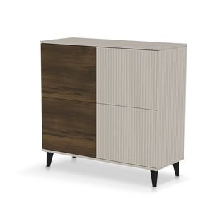 Komoda Random 100 cm kašmír/ořech vyobraziť