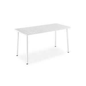 Kovový zahradní stůl Bosco 140 cm bílý vyobraziť