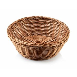 Kulatý košík na pečivo SINO 20x7 cm hnědý vyobraziť