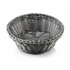 Kulatý košík na pečivo SINO 20x7 cm šedý vyobraziť