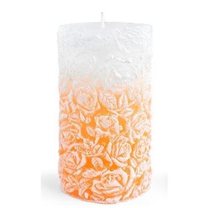 Parafínová svíčka DREAM 8x13, 5 cm oranžová vyobraziť