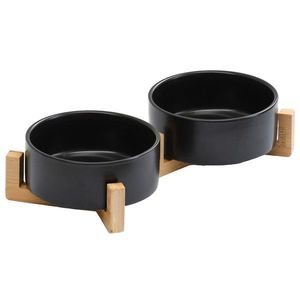 Sada 2 ks keramických misek pro psy a kočky Jax 450 ml černá vyobraziť