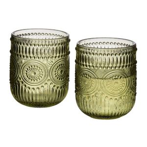 Sada 4 ks sklenic ELISE 260 ml olivově zelená vyobraziť