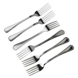 Sada 6 ks vidliček Chamile 19 cm stříbrná vyobraziť