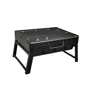 Skládací turistický gril na dřevěné uhlí BBQ1005 černý vyobraziť