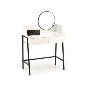 Toaletní stolek AGNES 120 cm bílo-černý vyobraziť