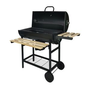 Zahradní gril na dřevěné uhlí BBQ1008 černý vyobraziť