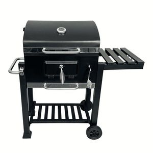 Zahradní gril na dřevěné uhlí BBQ1011 černý vyobraziť