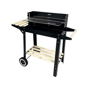 Zahradní gril na dřevěné uhlí BBQ1012 černý vyobraziť