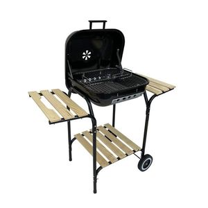 Zahradní gril na dřevěné uhlí BBQ1013 černý vyobraziť