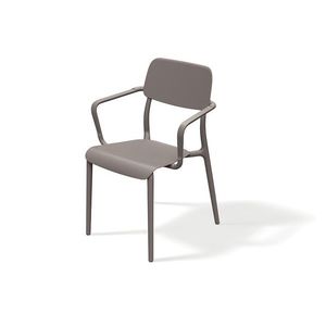 Zahradní židle Rimos 57 cm s područkami zemitě hnědá vyobraziť