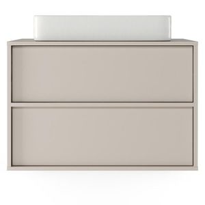 Závěsná skříňka pod umyvadlo Mossy s deskou 80 cm kašmírová vyobraziť