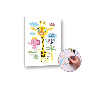 Maľovanie podľa čísel HELLO BABY | low difficulty vyobraziť