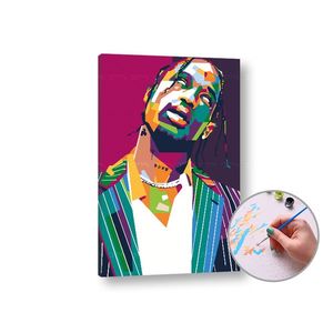 Maľovanie podľa čísel TRAVIS SCOTT | low difficulty vyobraziť