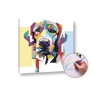 Maľovanie podľa čísel DOG LOVELY | low difficulty vyobraziť