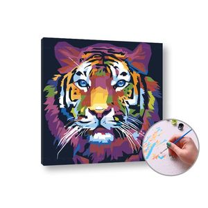 Maľovanie podľa čísel TIGER JUNGLE | low difficulty vyobraziť