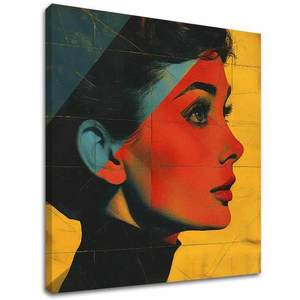 Audrey Hepburn obraz na plátne - Elegantná ikona 60x60 cm vyobraziť
