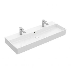 VILLEROY & BOCH - Memento 2.0 Dvojumývadlo 120x47 cm, s prepadom, 2 otvory na batériu, alpská biela 4A22C401 vyobraziť