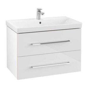 VILLEROY & BOCH - Avento Umývadlová skrinka, 78x51x45 cm, 2 zásuvky, Crystal White A89100B4 vyobraziť