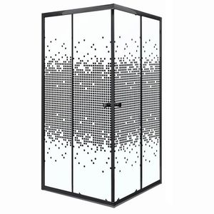 KERRA - Sprchovací kút Čierny Pixel SQ 80 (bez vaničky) 5907548118301 vyobraziť