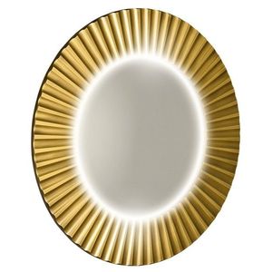 SAPHO - PRIDE guľaté zrkadlo s LED osvetlením v ráme, priemer 90cm, zlato PD950 vyobraziť