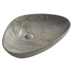 SAPHO - DALMA keramické umývadlo na dosku 58, 5x39 cm, grigio 213 vyobraziť