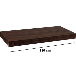 STILISTA VOLATO 31082 Nástenná polica - tmavé drevo 110 cm vyobraziť