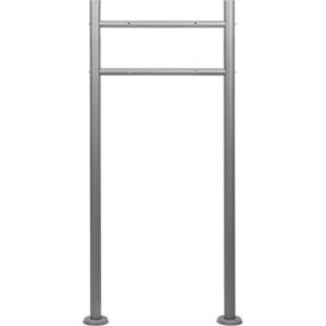 STILISTA stojan na poštovú schránku, 120 cm, strieborný vyobraziť