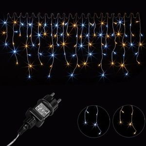 VOLTRONIC svetelný dážď 5 m, 200 LED, teplá a studená biela vyobraziť